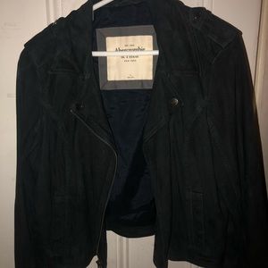 ABERCROMBIE NAVY SUEDE MOTO JACKET❗️
